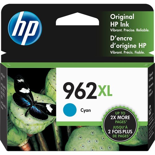 Hp 3JA00AN#140 Toners & Ink Cartridges Hp 962xl Original High Yield Inkjet Ink Cartridge - Cyan - 1 Each - 1600 (3ja00an#140) 3ja00an140 192545377959