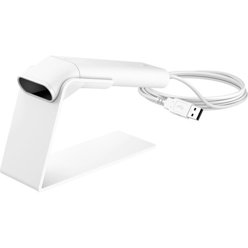 Hp 4VW64AA Bar Code Readers Hp Engage One Prime White Barcode Scanner - 9.84" Scan Distance - 1d, 2d - Led - Linear - Usb - Whit 193015221451