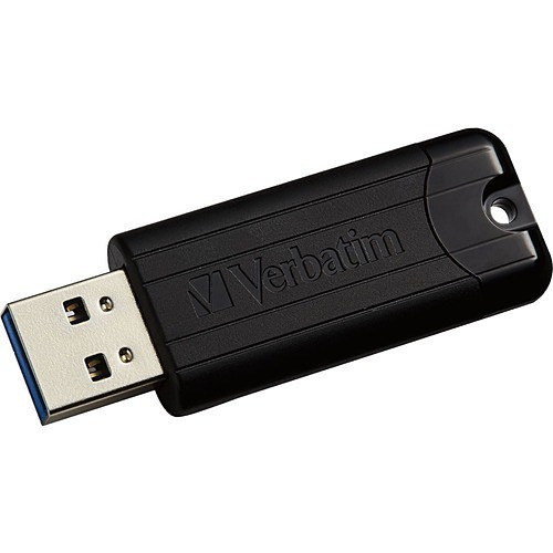 Verbatim 49320 Flash Drives 256gb Pinstripe Usb 3.2 Gen 1 Flash Drive - Black - 256gb - Black, Usb 3.2 (49320) 997251414628
