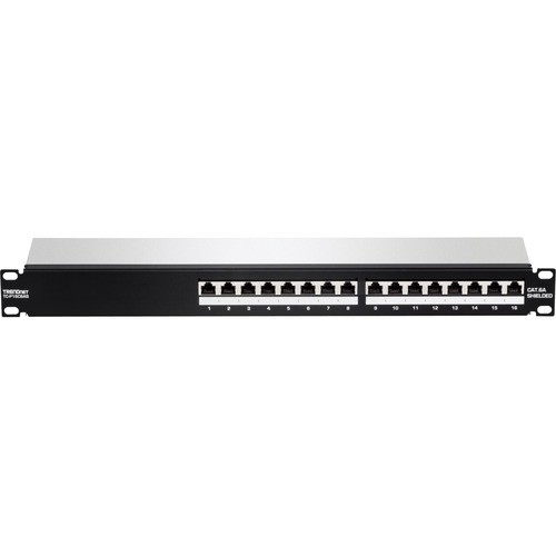 Trendnet TC-P16C6AS Patch Panels Trendnet 16-port Cat6a Shielded Patch Panel, 1u 19" Metal Housing, 10g Ready, Cat5e,cat6,cat6a Compa Tcp16c6as 710931401615