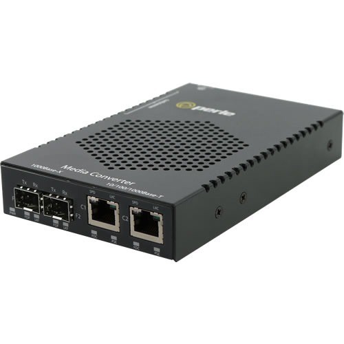 Perle Systems 05079634 Transceivers/Media Converters Perle S-1110dhp-dsfp Transceiver/media Converter - 2 X Network (rj-45) - Gigabit Ethernet - 1000base 734660796347