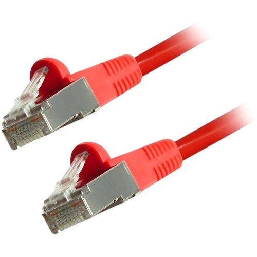 Comprehensive Cable CAT6STP-50RED Cables Comprehensive Cat6 Snagless Shielded Ethernet Cable, Red, 50ft - 50 Ft Category 6 Network Cable For  Cat6stp50red 808447080209