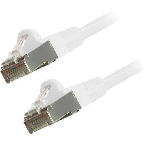 Comprehensive Cable CAT6STP-3WHT Cables Comprehensive Cat6 Snagless Shielded Ethernet Cables, White, 3ft - 3 Ft Category 6 Network Cable For Cat6stp3wht 808447080247