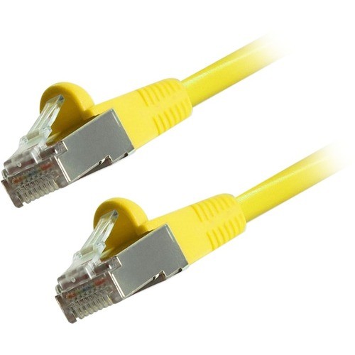 Comprehensive Cable CAT6STP-100YLW Cables Comprehensive Cat6 Snagless Shielded Ethernet Cables, Yellow, 100ft - 100 Ft Category 6 Network Cabl Cat6stp100ylw 808447080421