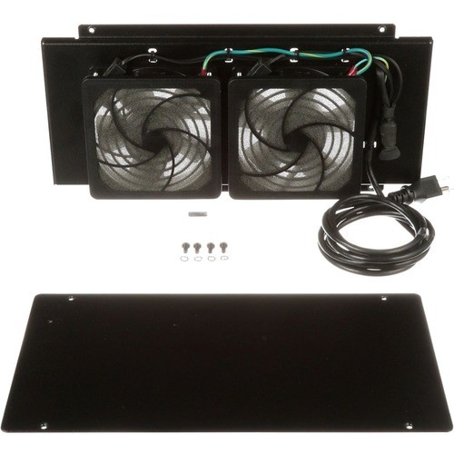 Panduit PZWMCFKHF Roof Mounted Fan Kits Panzone Pzwmcfkhf Fan Tray - 2 Fan - 120 Cfm - Black 613056667594