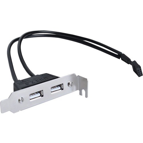 Siig CB-US0S11-S1 Cables Siig 2-port Usb 2.0 Low Profile Extension Bracket - 10.60" Usb Data Transfer Cable For Motherboard,  Cbus0s11s1 662774042992