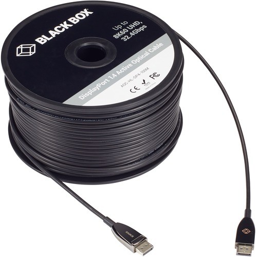 Black Box AOC-HL-DP4-100M Cables Displayport 1.4 Active Optical Cable Aochldp4100m 822088131786