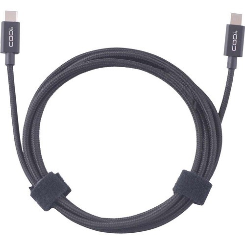 Codi A01069 Cables Codi 6' Braided Nylon Usb-c To Usb-c Charge And Sync Cable - 6 Ft Usb Data Transfer Cable - First End: 999559944746