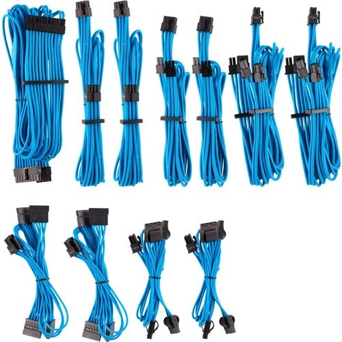 Corsair CP-8920225 Power Cords Corsair Premium Individually Sleeved Psu Cables Pro Kit Type 4 Gen 4 - Blue - For Power Supply - Blu Cp8920225 843591079600