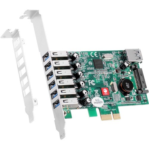 Siig JU-P70011-S1 USB/Firewire Adapters Siig Dp Usb 3.0 7-port Pcie I/e - Pci Express 2.0 X1 - Plug-in Card - 7 Usb Port(s) - 1 Sata Port(s) Jup70011s1 662774042732