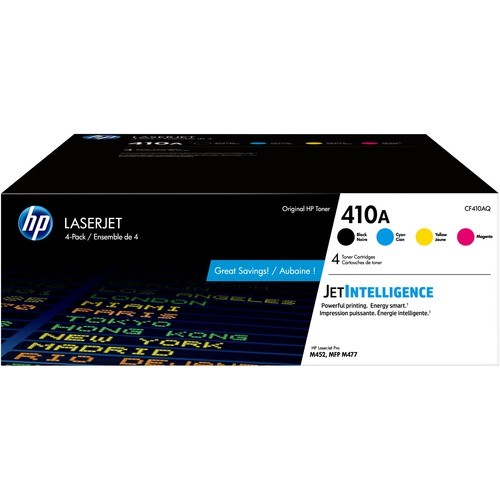 Hp CF410AQ Toners & Ink Cartridges 410a (cf410aq) Toner Cartridge Pack 193808475153