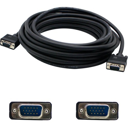 Addon VGAMM35A Cables Addon 35ft Vga Male To Vga Male Black Cable For Resolution Up To 1920x1200 (wuxga) - 35 Ft Vga Video 821456029465