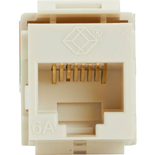 Black Box C6AJA70-OW-R2 Cable Ends/Connectors Black Box Gigatrue 2 Cat6a Keystone Jack - Unshielded, Rj45, Office White - 1 X Rj-45 Network Female C6aja70owr2 822088126027