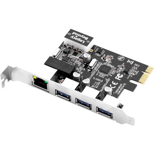 Siig LB-US0614-S1 USB/Firewire Adapters Siig Usb 3.0 3-port Hub With Lan Pcie Host Card - Pci Express 2.0 X1 - Plug-in Card - 3 Usb Port(s)  Lbus0614s1 993245723141