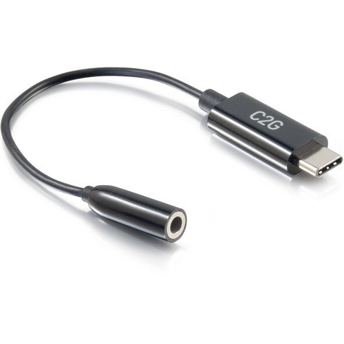C2g 54426 Cables C2g Usb C To 3.5mm Audio Adapter - Usb C To Aux Cable - Usb C To Headphone Jack - 0.39" Mini-phone/u 757120544265