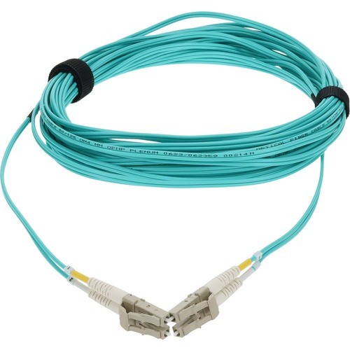Addon ADD-LC-LC-8M5OM4P Cables Addon 8m Lc (male) To Lc (male) Straight Aqua Om4 Duplex Plenum Fiber Patch Cable - 100% Compatible  Addlclc8m5om4p 821456093060