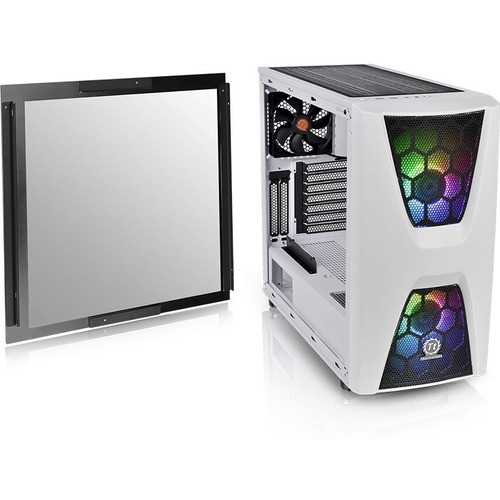 Thermaltake CA-1N5-00M6WN-00 Computer Cases Thermaltake Commander C34 Snow Dual 200mm Argb Fans Tempered Glass Atx Mid-tower Chassis - Mid-tower Ca1n500m6wn00 841163070543