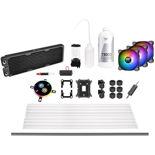 Thermaltake CL-W243-CU12SW-A Miscellaneous Kits Thermaltake Pacific C360 Ddc Petg Hard Tube Water Cooling Kit, With 360mm Copper (cl-w243-cu12sw-a) Clw243cu12swa 841163070031