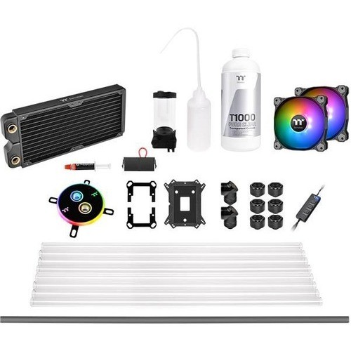 Thermaltake CL-W242-CU12SW-A Miscellaneous Kits Thermaltake Pacific C240 Ddc Petg Hard Tube Water Cooling Kit, With 240mm Copper (cl-w242-cu12sw-a) Clw242cu12swa 841163070024