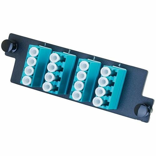 C2g HDFP-LCQ16LC Patch Panels Ortronics High Density 4-lc Quad (16 Fibers) Om3/4, Aqua Adapters - 16 Port(s) - 16 X - Optical Fibe Hdfplcq16lc 662875969624