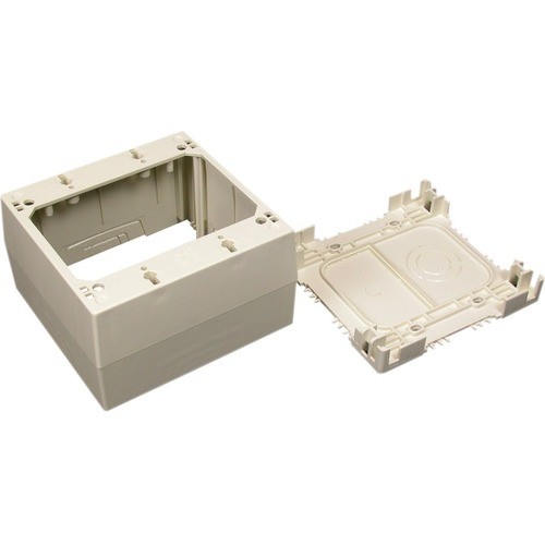 Middle Atlantic 2344 Faceplates & Mounting Boxes Wiremold 2344 Mounting Box - 1-gang - Ivory - Polyvinyl Chloride (pvc) - 1 786776054798