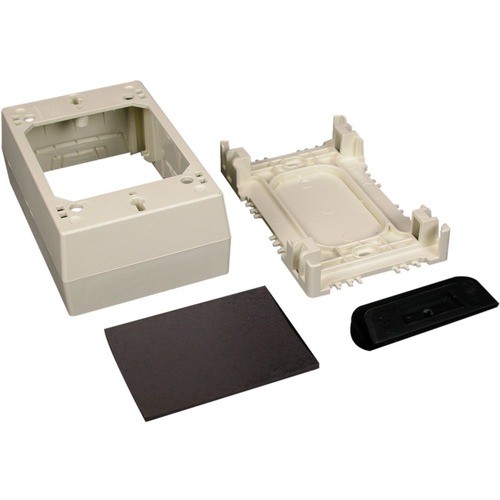Middle Atlantic 2348AMP-WH Faceplates & Mounting Boxes Wiremold 2348amp-wh Mounting Box - 1-gang - White - Polyvinyl Chloride (pvc) 2348ampwh 786776523614