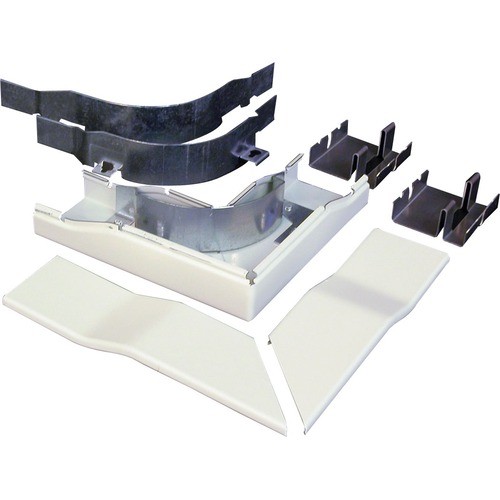 Middle Atlantic 2411DFO-FW Cable Management Wiremold 2400d Radiused Divided Flat Elbow Fitting, Fog White - Elbow - Fog White - 5.51" Length - S 2411dfofw 786776132298