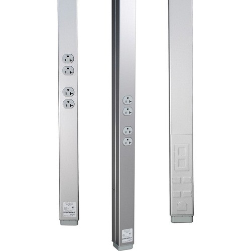 Middle Atlantic 25DTP-E10 Cable Management Wiremold 25dtp Series 10' Tele-power Express Pole, Ivory - Pole - Ivory - Steel (25dtp-e10) 25dtpe10 786776172539
