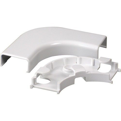Middle Atlantic 2811FO-WH Cable Management Wiremold Uniduct 2800 Series Radiused Flat Elbow Fitting - Elbow - White - 3" Length - Polyvinyl Chl 2811fowh 786776522167