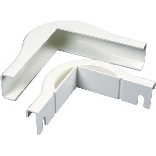 Middle Atlantic 2818FO-WH Cable Management Wiremold 2818fo-wh Radiused External Elbow, White - Elbow - White - 3" Length 2818fowh 786776522402