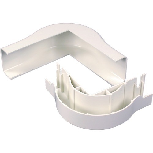 Middle Atlantic 2918FO Cable Management Wiremold Uniduct 2900 Series Radiused External Elbow Fitting - External Elbow Fitting - Ivory - Poly 786776512137