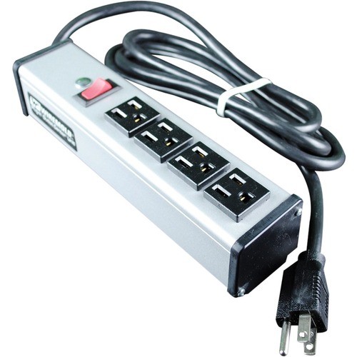 Middle Atlantic UL104BC Power Strips Wiremold Plug-in Outlet Center 4-outlet Power Strip - Nema 5-15p - 4 X Nema 5-15r - 6 Ft Cord - 15 A 786776043082