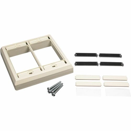 Middle Atlantic CM-DFP-WH Faceplates & Mounting Boxes Wiremold Cm Double-gang Faceplate - 2-gang - White (cm-dfp-wh) Cmdfpwh 786776156096