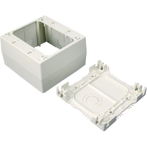 Middle Atlantic NM2044-2WH Faceplates & Mounting Boxes Wiremold Nm2044 Series - Extra Deep Device Box Fitting - White - 2-gang - White (nm2044-2wh) Nm20442wh 786776541830