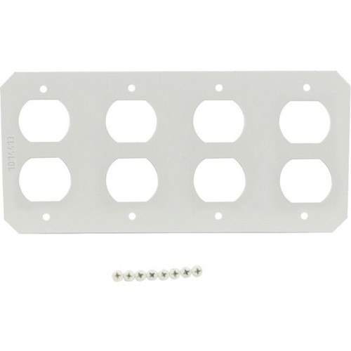 Middle Atlantic 4GDP Faceplates & Mounting Boxes Wiremold 4gdp Device Mounting Plate - 4-gang - White - Steel 786564087472