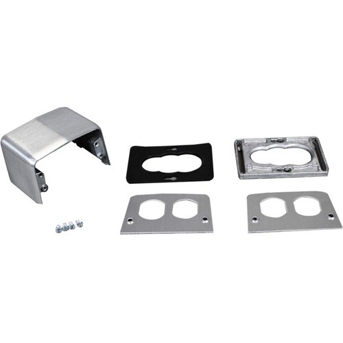 Middle Atlantic 525G Miscellaneous Kits Wiremold 525 Series Four-piece Power Service Fitting - Die-cast Aluminum, Aluminum - Silver (525g) 786564015024