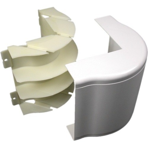 Middle Atlantic 5518FO Cable Management Wiremold 5500 Bend Radius Full Capacity External Elbow Fitting - External Elbow Fitting - Ivory - 3. 786776541021