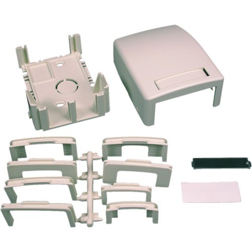 Middle Atlantic PDB2TJFW Faceplates & Mounting Boxes Wiremold Tracjack Data Box - 2-gang - Fog White (pdb2tjfw) 786776036169