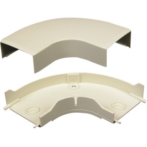 Middle Atlantic PN03F11V Cable Management Wiremold Eclipse Pn03 Flat Elbow Fitting - Elbow - Ivory (pn03f11v) 786776015195