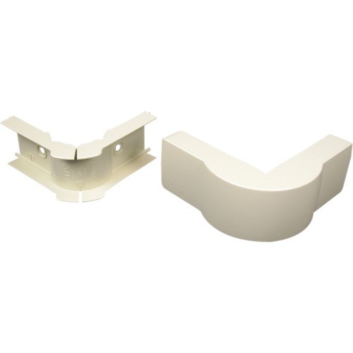 Middle Atlantic PN03F19FW Cable Management Wiremold Eclipse Pn03 Radiused Extruded Elbow Fitting - Elbow - Fog White (pn03f19fw) 786776035414