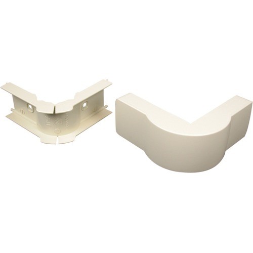 Middle Atlantic PN10F19V Cable Management Wiremold Eclipse Pn10 Radiused Extruded Elbow Fitting - Elbow - Ivory - Polyvinyl Chloride (pvc) (pn 786776016116