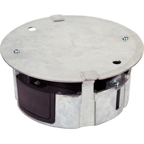 Middle Atlantic 6FF-AFB Miscellaneous Devices Wiremold Floorsource Round Furniture Feed Box - 3.3" Height X 7" Width X 7" Depth - Silver - Die-cas 6ffafb 786776182798
