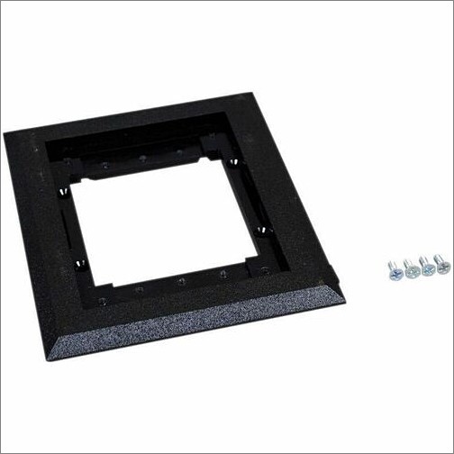 Middle Atlantic S124BLK Faceplates & Mounting Boxes Wiremold Source 1 Carpet Flange - Flush Mount - Polycarbonate (s124blk) 786564282426