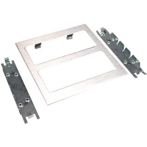 Middle Atlantic S4007C-2 Faceplates & Mounting Boxes Wiremold S4000 Two-gang Device Plate Fitting - 2-gang - Steel (s4007c-2) S4007c2 786776524338