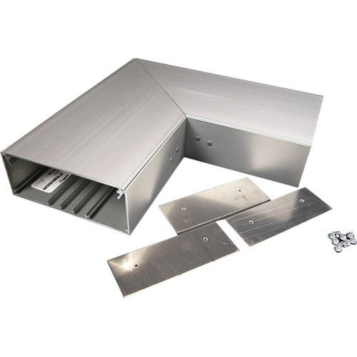 Middle Atlantic AL5211 Cable Management Wiremold Al5200 Large Multi-channel Raceway Flat Elbow Fitting - Elbow - Gray - Aluminum (al5211) 786776046816