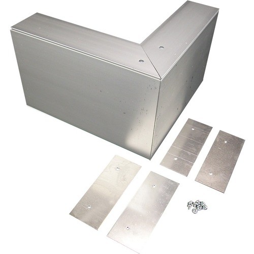 Middle Atlantic AL5218 Cable Management Wiremold Al5200 Large Multi-channel Raceway External Elbow Fitting - External Elbow Fitting - Alumin 786776046885