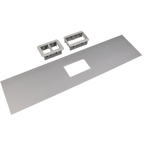 Middle Atlantic ALA-ABRT Faceplates & Mounting Boxes Wiremold Ala4800 Ortronics Cover Plate - 2 X Total Number Of Socket(s) - Aluminum (ala-abrt) Alaabrt 786776017267