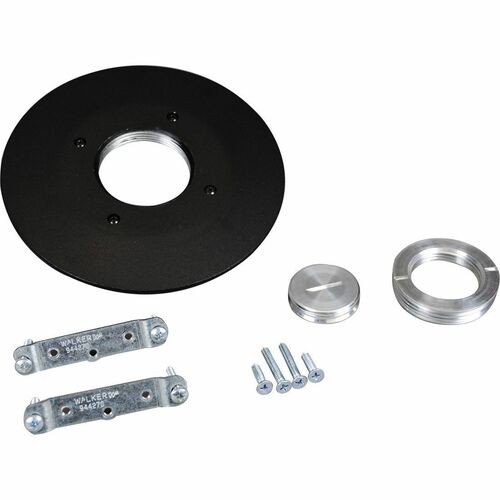 Middle Atlantic PSRC9AMDTCBS Cable Management Wiremold Psrc9 Series Quad Communication Fitting - Poke Thru Device - Brass - Stainless Steel (psrc9 786564009122