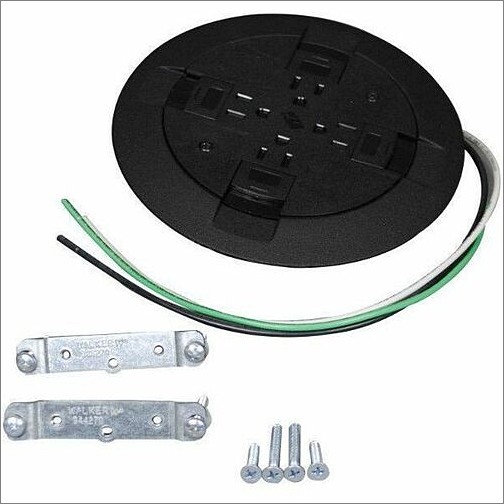 Middle Atlantic PSRC9TCGY Cable Management Wiremold Psrc9 Series Quad Power Fitting - Quad Power Fitting - Gray, Brushed - Stainless Steel (psr 786564009207