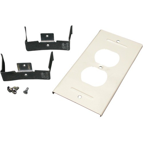 Middle Atlantic V3046BE Cable Management Wiremold 3000 Duplex Receptacle Cover - Raceway Cover - Ivory - Steel (v3046be) 786776105476